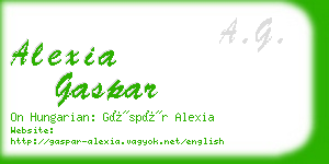 alexia gaspar business card